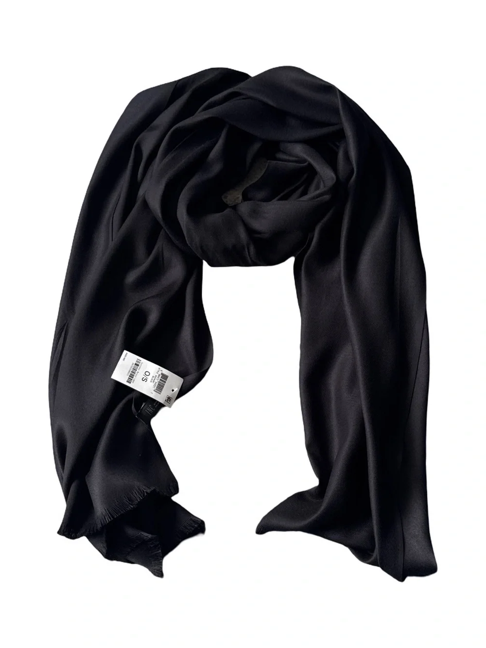 INC International Concepts Black Lightweight Scarf